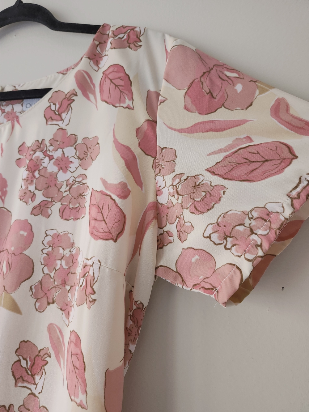 Floral Pink & Yellow Short-Sleeve Maxi Dress - Picture 4 of 10